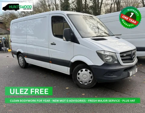 ULEZ compliant Mercedes Sprinter panel van for sale with one year warranty